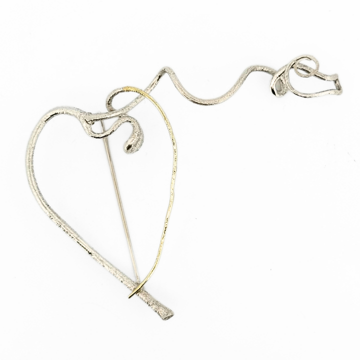 Tendril Heart Brooch