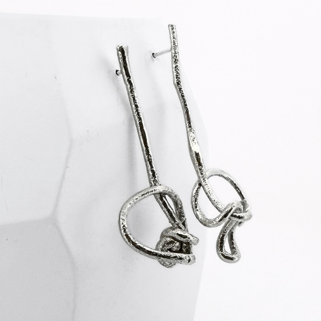 Tendril Earrings - silver
