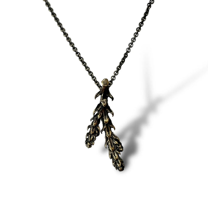 Warm Deerhorn Cedar Pendant