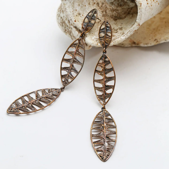 Warm Lopez Fern Chandelier Earrings