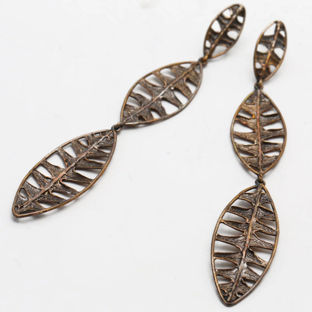 Warm Lopez Fern Chandelier Earrings
