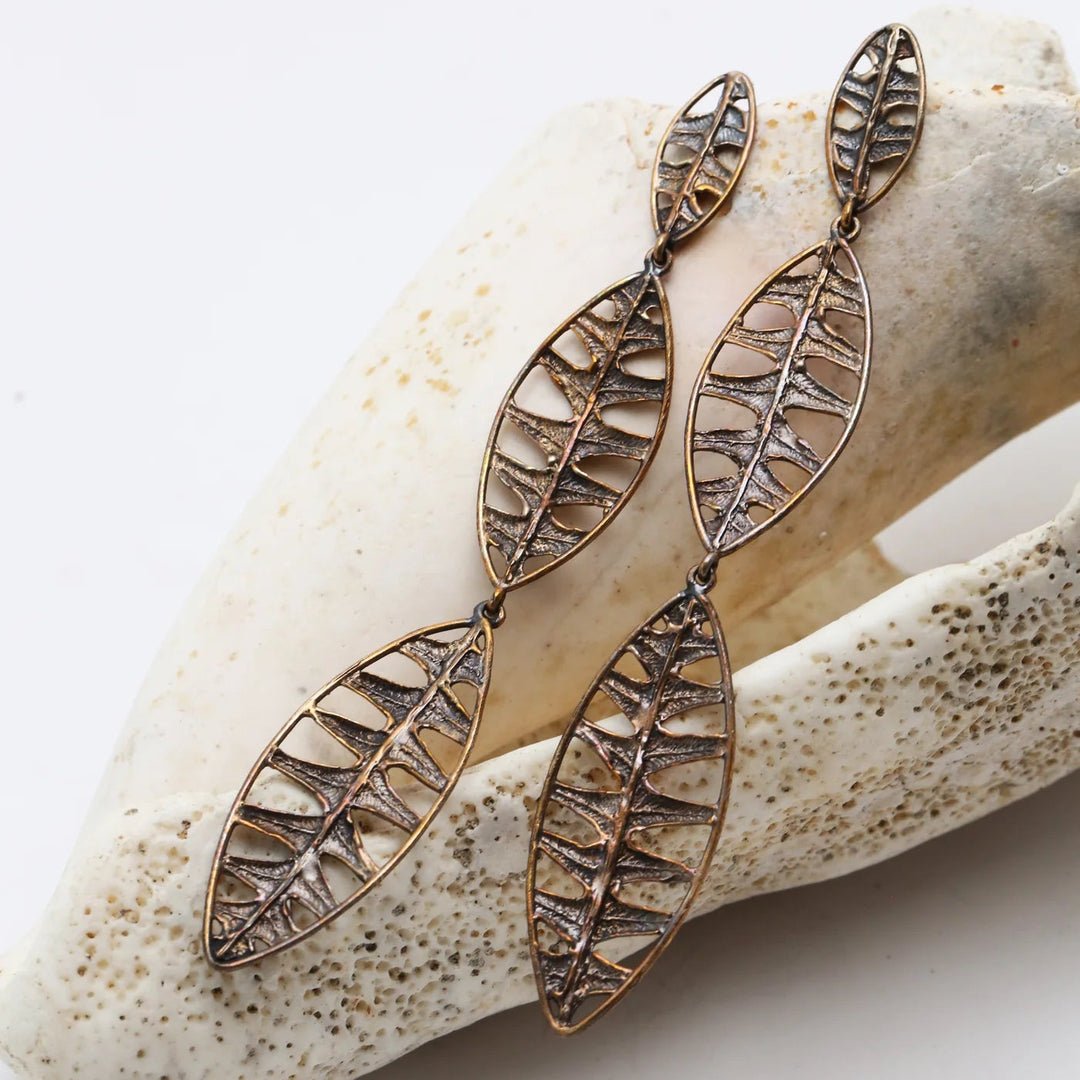 Warm Lopez Fern Chandelier Earrings