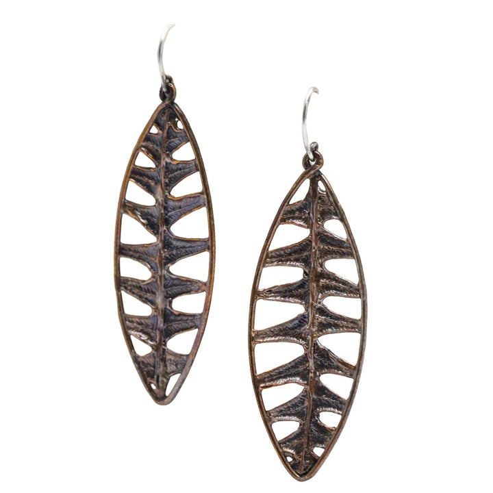Warm Lopez Fern French Hook Earrings