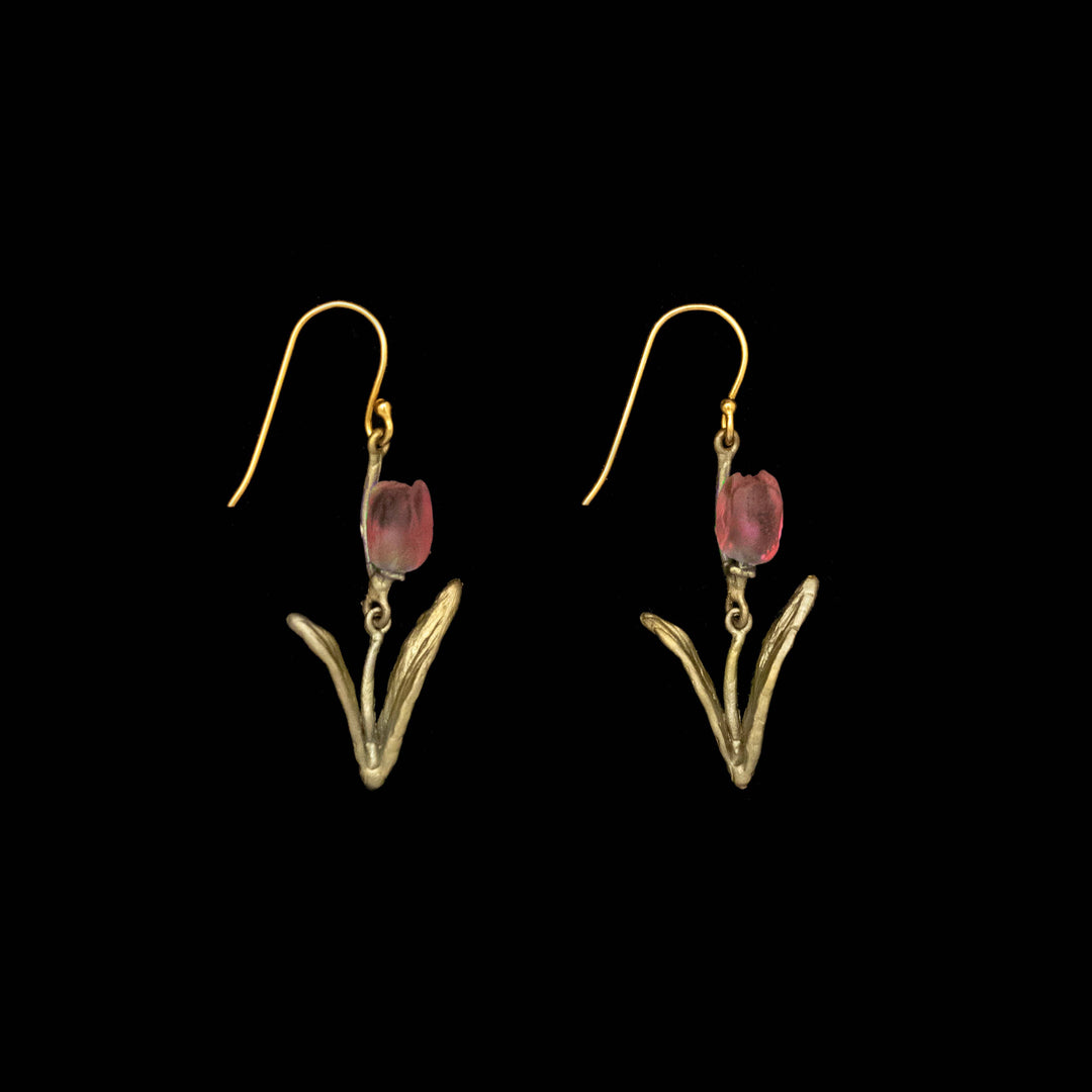 Tulip Wire Earrings (Pink)