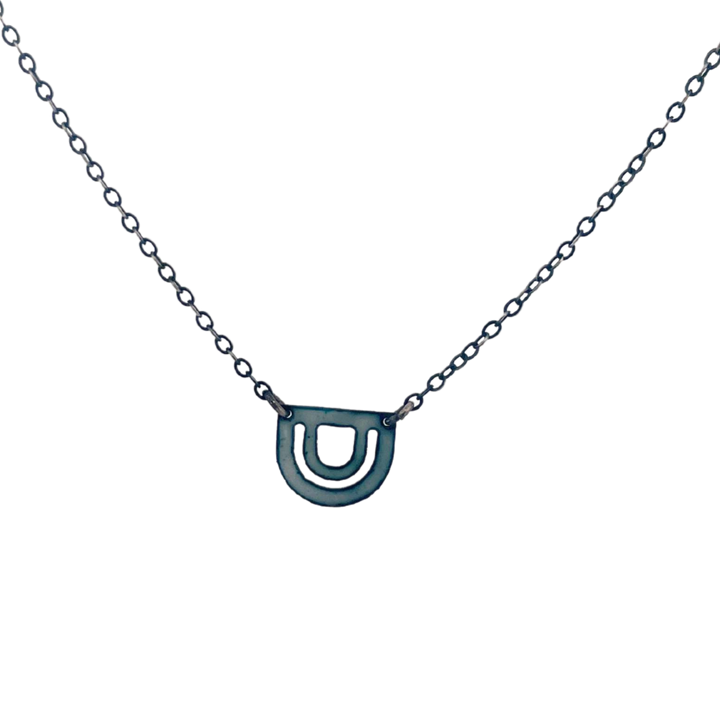 Enameled Mini Bow Necklace