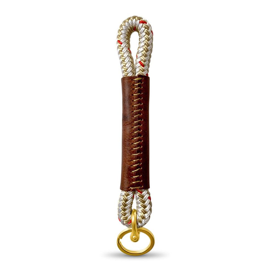 Shell Golden Rope Oyster Shell Gold Nautical Rope Keychain – Danielle Miller Jewelry