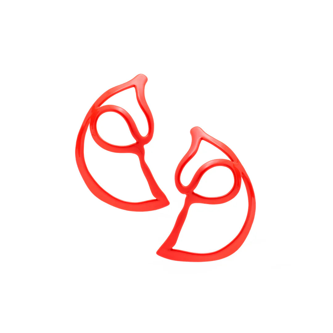 Open Weave Scoop Hoop Earring