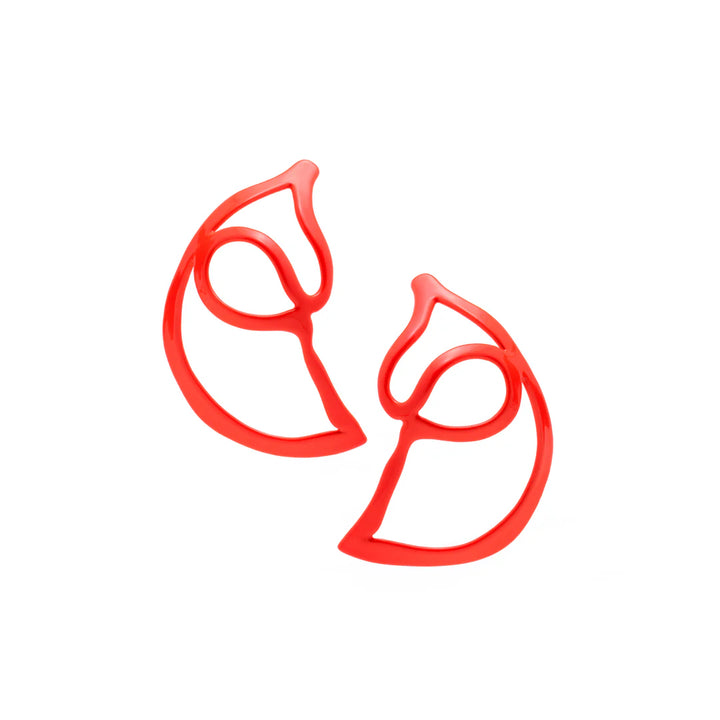 Open Weave Scoop Hoop Earring