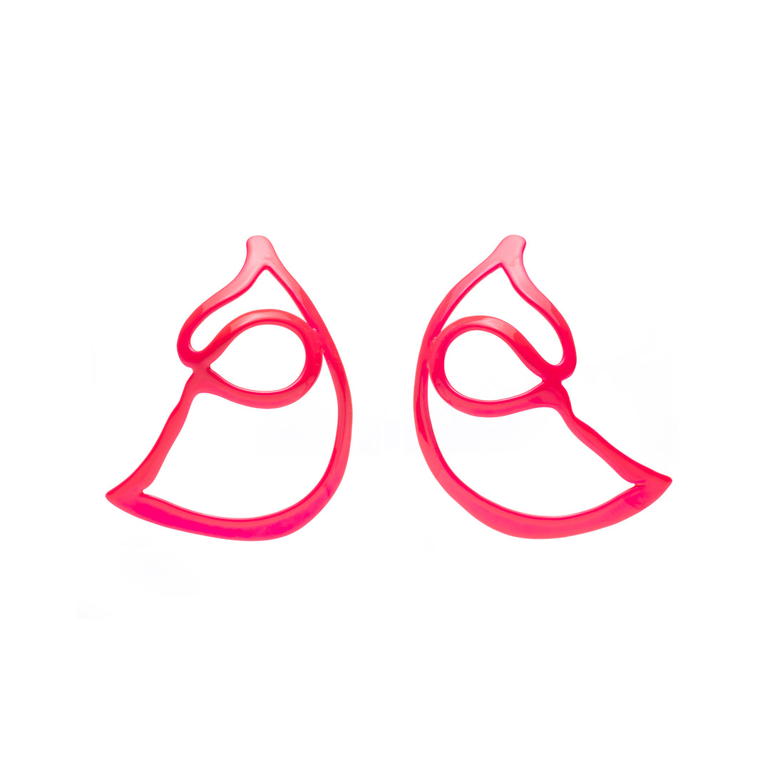 Open Weave Scoop Hoop Earring