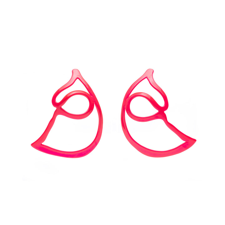 Open Weave Scoop Hoop Earring