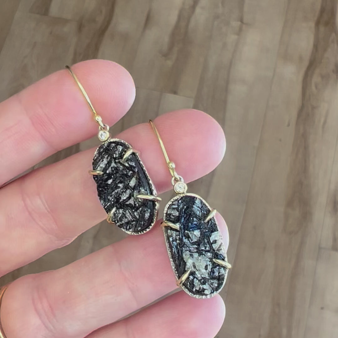 Midnight Sparkle - French Wire Earrings