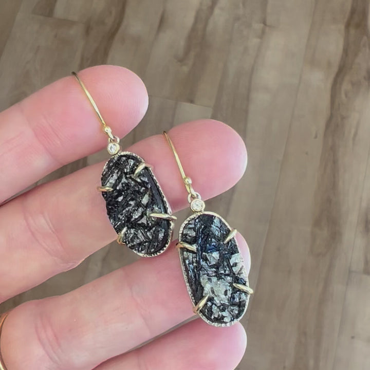 Midnight Sparkle - French Wire Earrings