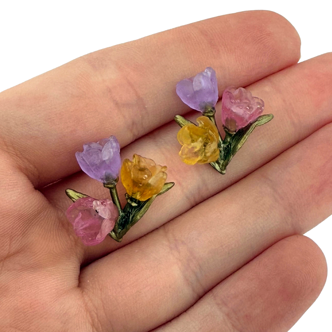Tulip Bouquet Post Earrings